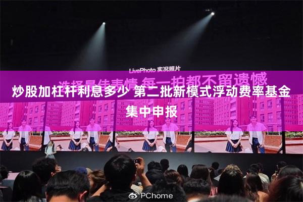 炒股加杠杆利息多少 第二批新模式浮动费率基金集中申报