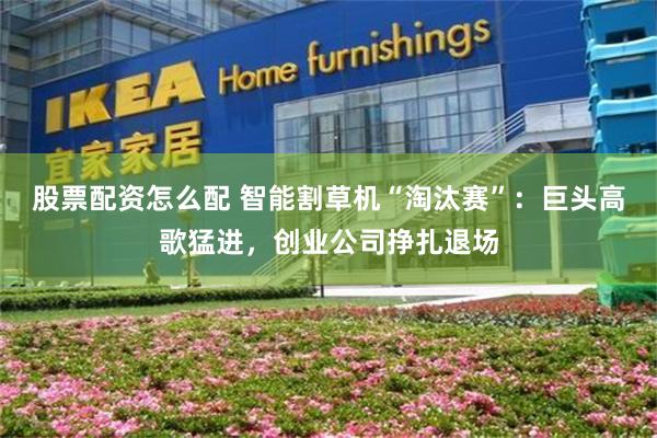 股票配资怎么配 智能割草机“淘汰赛”：巨头高歌猛进，创业公司挣扎退场