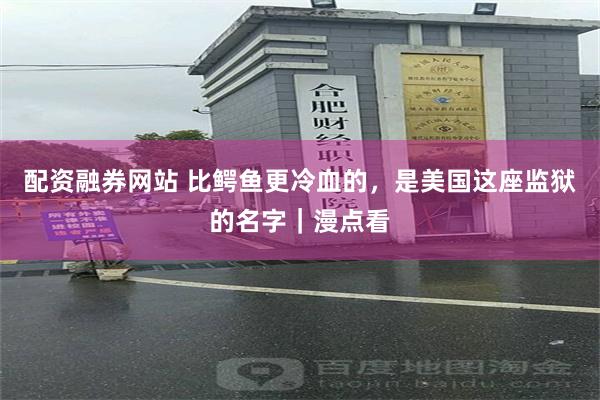 配资融券网站 比鳄鱼更冷血的，是美国这座监狱的名字｜漫点看