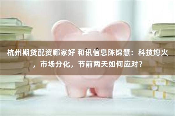 杭州期货配资哪家好 和讯信息陈锦慧：科技熄火，市场分化，节前两天如何应对？