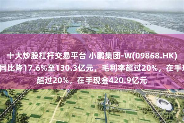 十大炒股杠杆交易平台 小鹏集团-W(09868.HK)Q1业绩：营收同比降17.6%至130.3亿元，毛利率超过20%，在手现金420.9亿元