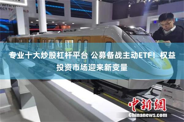 专业十大炒股杠杆平台 公募备战主动ETF！权益投资市场迎来新变量