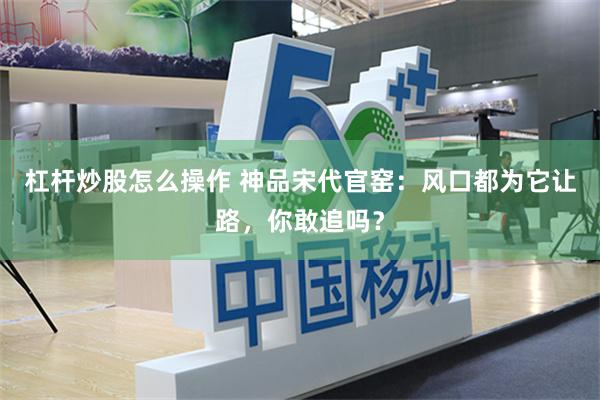 杠杆炒股怎么操作 神品宋代官窑：风口都为它让路，你敢追吗？