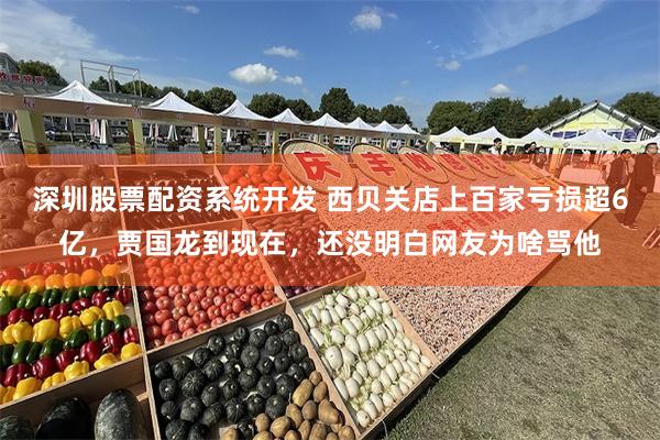 深圳股票配资系统开发 西贝关店上百家亏损超6亿，贾国龙到现在，还没明白网友为啥骂他
