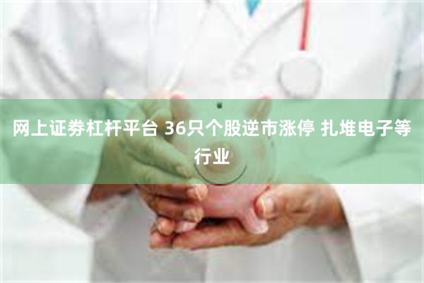 网上证劵杠杆平台 36只个股逆市涨停 扎堆电子等行业